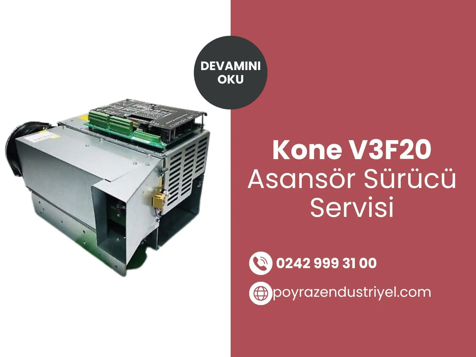 Kone V3f20 Asansör Sürücü Servisi